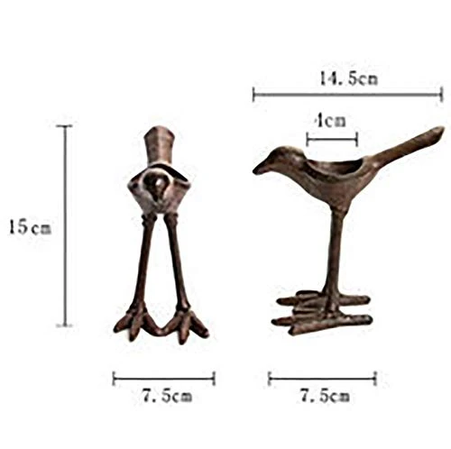 ChezMax Cast Iron Long Feet Birds Christmas Candleholders Black Vintage Tea Light Candle Holders Metal Tabletop Home Decoration 5 ChezMax Cast Iron Long Feet Birds Christmas Candleholders Black Vintage Tea Light Candle Holders Metal Tabletop Home Decoration - Image 5