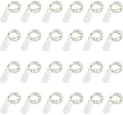 24 Pack Fairy Lights Battery Operated 6.6ft 20 Led Mini String Lights Silver Wire Starry Lights For DIY Wedding Party Festival Halloween Christmas (Cool White) 22 24 Pack Fairy Lights Battery Operated 6.6ft 20 Led Mini String Lights Silver Wire Starry Lights For DIY Wedding Party Festival Halloween Christmas (Cool White) -Department 56 Shop 41q0JQEPEhL. AC