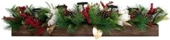 Fraser Hill Farm 42" Christmas Holiday 5 Candle Holder Centerpiece With Pine, Red Berries And Gold Leaf Accents, FF042CHTT003-0GR -Department 56 Shop 41qaTqyRcKL. AC