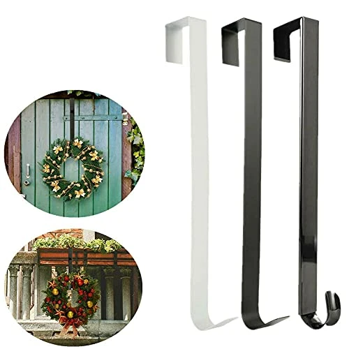 TEMKIN PAKMED Door Hooks 1pc Floral Wreath Hanger Over The Door Large Wreath Metal Hook For Door Hanger Xmas Party Supplies Door Coat Hanger Hooks 2 TEMKIN PAKMED Door Hooks 1pc Floral Wreath Hanger Over The Door Large Wreath Metal Hook For Door Hanger Xmas Party Supplies Door Coat Hanger Hooks - Image 2