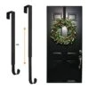 Adjustable Wreath Hanger For Front Door, Metal Wreath Hook For Tall Door 2Pack, 15"-25.4" Adjustable Front Door Wreath Holder Ornament Metal Hook For Christmas Decor Wreath Over The Door Hanger, Black -Department 56 Shop 41rT1PtRBVL