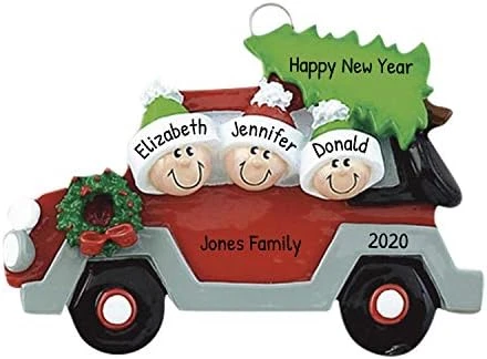 Personalized Family Ornament 2022 - Family Of Four Christmas Ornaments 2022 - Car Ornament For Christmas Tree 2022 Car Ornaments Family Camper Ornaments Family Of 4 - Free Customization 5 Personalized Family Ornament 2022 - Family Of Four Christmas Ornaments 2022 - Car Ornament For Christmas Tree 2022 Car Ornaments Family Camper Ornaments Family Of 4 - Free Customization - Image 5