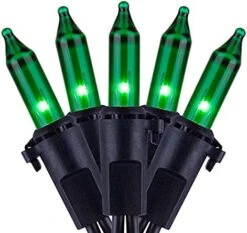 YULETIME Orange String Lights With Black Wire, 66 Feet 200 Count UL Certified Christmas Light, Pack Of 2 Sets 33 Ft 100 Amber Mini Light Set For Halloween Thanksgiving Holidays (Orange) -Department 56 Shop 41rt5BvbyyS. AC