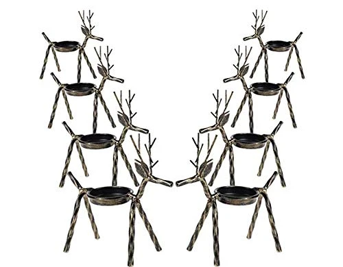 MorTime 8 Pack Christmas Reindeer Tealight Candle Holders, Bronze Finished Metal Tea Light Candleholders, Xmas Deer Holders Set For Table Kitchen Christmas Decorations 1 MorTime 8 Pack Christmas Reindeer Tealight Candle Holders, Bronze Finished Metal Tea Light Candleholders, Xmas Deer Holders Set For Table Kitchen Christmas Decorations