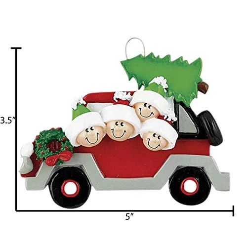 Personalized Family Ornament 2022 - Family Of Four Christmas Ornaments 2022 - Car Ornament For Christmas Tree 2022 Car Ornaments Family Camper Ornaments Family Of 4 - Free Customization 2 Personalized Family Ornament 2022 - Family Of Four Christmas Ornaments 2022 - Car Ornament For Christmas Tree 2022 Car Ornaments Family Camper Ornaments Family Of 4 - Free Customization - Image 2