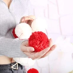72 Inchs Yarn Pom Pom Garland, Christmas Tree Decoration Christmas Ball Decorations For Wedding Birthday Party，Home Decorations Festivals Room Decorations Valentine's Day Decoritions -Department 56 Shop 41sPqH4EsgL