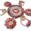 GENERIC India Gift HUB Handmade Tea Ligth Rangoli Set | Multi Design Festive Diyas| Tea Light Holders Housewarming Favors Outliner Decoration | Floral Mats Tea Party Floor Diwali Christmas Decor -Department 56 Shop 41sSzkY3znL