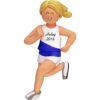 Runner Personalized Christmas Ornament - Marathon - Girl - Blonde Hair - Handpainted Resin - 4.5" Tall - Free Customization By Calliope Designs -Department 56 Shop 41sWdn7XDTL