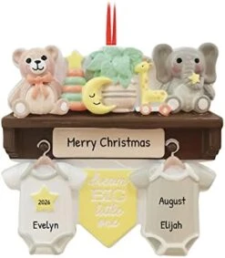 Personalized Babys First Christmas Ornament 2022 - My First Christmas Ornament 2022 - Alphabet Blocks Twin Babies First Christmas Ornament, 1st Christmas Baby Ornament 2022 - Free Customization -Department 56 Shop 41sufMo5XML. AC