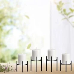 Jiyimi Christmas Black Candle Holders Set Of 4 For Table Centerpiece Geometric Straight Triangle Candlestick Holder Metal Iron Fireplace Candelabras Supports Ideal For Wax Pillar Candles 13 Jiyimi Christmas Black Candle Holders Set Of 4 For Table Centerpiece Geometric Straight Triangle Candlestick Holder Metal Iron Fireplace Candelabras Supports Ideal For Wax Pillar Candles -Department 56 Shop 41sw0WX07dL