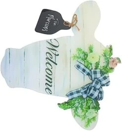 Abaodam 1pc Listing Photo Hanger Front Door Hanger Fall Garland Festival Wreath Rustic Welcome Sign DIY Craft Door Hanger Acrylic Grey Practical Wall Pendant Xmas Party Doorplate Wooden -Department 56 Shop 41t2gk8FhL. AC