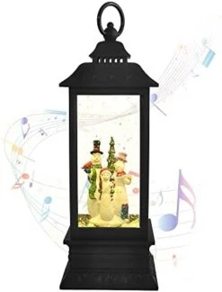 YUROZAC Musical Snow Globe Lantern With Timer, Lighted USB Lined/Battery Operated Swirling Singing Water Glittering Lantern, Snow Globes Lantern For Adults And Kids Christmas Decoration- Angel -Department 56 Shop 41t3S79B cL. AC