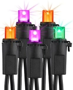 Brizled Purple Halloween Lights, 33ft 100 LED Purple Light 5mm Wide Angle Halloween String Light, 120V UL Certified Connectable Purple Light String For Party Indoor Outdoor Halloween Decor, Black Wire 25 Brizled Purple Halloween Lights, 33ft 100 LED Purple Light 5mm Wide Angle Halloween String Light, 120V UL Certified Connectable Purple Light String For Party Indoor Outdoor Halloween Decor, Black Wire -Department 56 Shop 41t6D mpCBL. AC