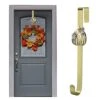 Fovths Metal Wreath Hanger 14.5 Inches Wreath Hook With Pumpkin Interchangeable Icons Wreath Hanger For Front Door Metal Wreath Hook Thanksgiving Autumn Christmas Decorations (Green Bronze, Pumpkin) -Department 56 Shop 41tGZMCmBDL