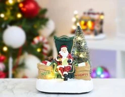 Christmas Concepts® 16cm Santa Reading Naughty And Nice Letters Ornament With Warm White LED Lights – Battery Operated - Christmas Village 8 Christmas Concepts® 16cm Santa Reading Naughty And Nice Letters Ornament With Warm White LED Lights – Battery Operated - Christmas Village -Department 56 Shop 41tP7yL8EvL