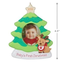 Hallmark Keepsake Christmas Ornament,Plastic, 2022 Year-Dated, Baby's First Christmas Photo Frame 10 Hallmark Keepsake Christmas Ornament,Plastic, 2022 Year-Dated, Baby's First Christmas Photo Frame -Department 56 Shop 41tSm34liFL