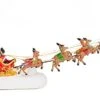 Christmas Winter Santa's Sleigh With 8 Reindeers - Winter Lane Christmas Village Decor Santa Sleight With Reindeer LED Light String And Music, Fireplace Home Decor Xmas, Red Sleigh -Department 56 Shop 41tYotu9ioL