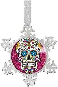 Fashion Image Snowflake Ornaments Silver 2.9"X2.6"X0.3"inches Home Decoration Christmas Tree Hanging Ornaments (Lovely-Penguin) -Department 56 Shop 41tfjUy0VIL. AC