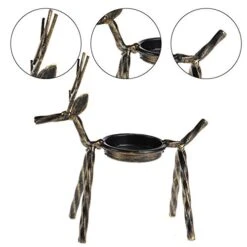 MorTime 8 Pack Christmas Reindeer Tealight Candle Holders, Bronze Finished Metal Tea Light Candleholders, Xmas Deer Holders Set For Table Kitchen Christmas Decorations 7 MorTime 8 Pack Christmas Reindeer Tealight Candle Holders, Bronze Finished Metal Tea Light Candleholders, Xmas Deer Holders Set For Table Kitchen Christmas Decorations -Department 56 Shop 41ttTKbnEDL