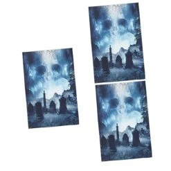 Yardwe 3pcs Skull Hanging Door Curtain Wall Hooks Decorative Goblincore Room Decor Halloween Ornaments Porch Cover Haunted House Indoor Hanging Decoration Halloween Door Sign Front Door