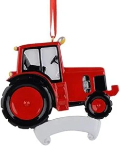 Personalized Green Tractor Ornament Farm Christmas Tree Ornament Holiday Keepsake Gifts For Boys, Grandpa Farmer, Baby, Toddler, Kids Tractor Gifts - Free Customization -Department 56 Shop 41uyEZR490L. AC 1