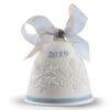 LLADRÓ 2019 Christmas Bell. Porcelain Christmas Bell.