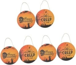 HOMSFOU 6 Pcs Décor House Board Party Pumpkin Happy De Ornaments Signs Printed Indoor Blue Decoration Hanger Decoraciones B Outdoor Porch Hangers Woodsy Supply Ornament Para -Department 56 Shop 41wX2iUv3rL. AC