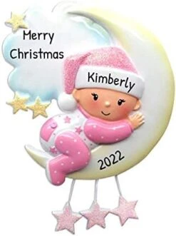 Personalized Babys First Christmas Ornament 2022 - My First Christmas Ornament - Stars And Clouds Christmas Ornament 1st Christmas Baby Ornament Baby Keepsake - Free Customization -Department 56 Shop 41xhAuGtZL. AC