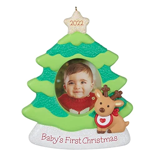 Hallmark Keepsake Christmas Ornament,Plastic, 2022 Year-Dated, Baby's First Christmas Photo Frame 1 Hallmark Keepsake Christmas Ornament,Plastic, 2022 Year-Dated, Baby's First Christmas Photo Frame