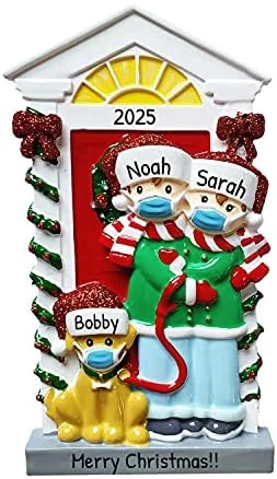 Personalized First Christmas Ornament Couple 2022 - First Christmas Together Ornament 2022 - Couple Ornament With Dog, Our First Christmas Together 2022 - Free Customization 4 Personalized First Christmas Ornament Couple 2022 - First Christmas Together Ornament 2022 - Couple Ornament With Dog, Our First Christmas Together 2022 - Free Customization - Image 4