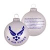 Christmas By Krebs 3 1/4" (80mm) Made In The USA Designer Seamless Silver Pearl Military Patriotic Glass Christmas Ball Keepsake Ornament, Air Force -Department 56 Shop 41y0B3wAbrL