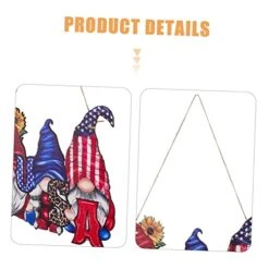 Didiseaon 2pcs Pendant Ornament Sign Wood Home Celebration Decorative Decor For Outdoor Hanging Decorations Hanger A Party Gnome Plaque Style Independence Day Th Festive American -Department 56 Shop 41yCkZrRz9L