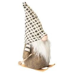 Skiing Snow Santa Gnome Medium 13 Inch Stuffed Christmas Tabletop Decoration -Department 56 Shop 41yDVh1wU4L