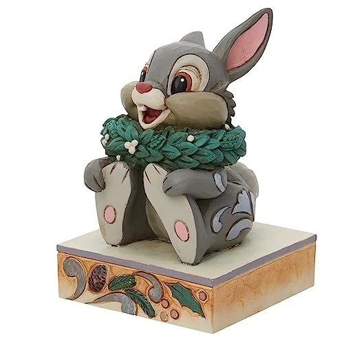Enesco Jim Shore Disney Traditions Bambi Thumper Christmas Holly Figurine, 3.86 Inch, Multicolor 3 Enesco Jim Shore Disney Traditions Bambi Thumper Christmas Holly Figurine, 3.86 Inch, Multicolor - Image 3