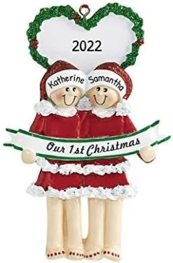 Personalized All Love Is Equal Ornament - Gay Pride Christmas Ornaments, LGBT Ornament, LGBTQ Christmas Ornaments, Rainbow Christmas Ornaments, Lesbian Christmas Ornaments - Free Customization -Department 56 Shop 41yhSP 9anL. AC