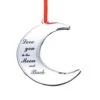 Holiday Jingle Love You To The Moon And Back Stunning Christmas Tree Ornament – Couples Baby’s Christmas Decoration – 4 X 3.25-inch Moon Ornament – With Ribbon -Department 56 Shop 41z6xlZfMlL