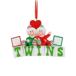 Personalized Babys First Christmas Ornament 2022 - My First Christmas Ornament 2022 - Alphabet Blocks Twin Babies First Christmas Ornament, 1st Christmas Baby Ornament 2022 - Free Customization -Department 56 Shop 41zk3YSfC1L