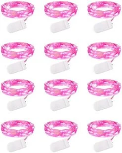 Brightown 12 Pack Led Fairy Lights Battery Operated String Lights Waterproof Silver Wire 7 Feet 20 Led Firefly Starry Moon Lights For DIY Wedding Party Bedroom Patio Christmas -Department 56 Shop 51 dv05Wc9L. AC