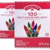 Holiday Time 100 Multi-Color Mini Lights - Green Wire (2 Pack) -Department 56 Shop 510O06vwynL