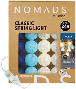 GuirLED Nomads - ﻿String Light Garland LED USB - Fairy Light - Baby Nightlight 2h - AC Adapter Included - 3 Intensities 24 Cotton Balls - 7.87ft 2.4m - Tagada -Department 56 Shop 510PiOubt0L. AC