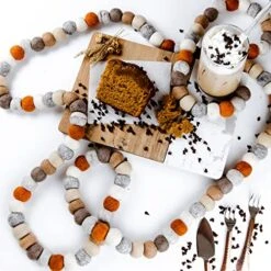 Peachy Party Easter Felt Ball Garland | 9 Ft Pink Pom Pom Garland | Rustic Spring Garland For Mantle, Wall, Table Centerpiece | 100% Wool Felt Garland For Easter, Birthday, Christmas Decor | Rustic -Department 56 Shop 510VxLCEgpL