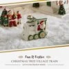 Spode Christmas Tree Village Train Figurine | Christmas Decorations | Small Christmas Figurines | Christmas Decor Train | Train For Christmas Village - 3.75"