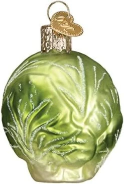 Old World Christmas Ornaments: Vegetables Glass Blown Ornaments For Christmas Tree, Brussel Sprout -Department 56 Shop 510cMP tveL. AC