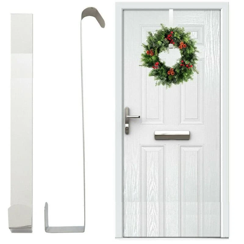 TEMKIN PAKMED Door Hooks 1pc Floral Wreath Hanger Over The Door Large Wreath Metal Hook For Door Hanger Xmas Party Supplies Door Coat Hanger Hooks 3 TEMKIN PAKMED Door Hooks 1pc Floral Wreath Hanger Over The Door Large Wreath Metal Hook For Door Hanger Xmas Party Supplies Door Coat Hanger Hooks - Image 3