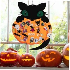 NOLITOY Halloween Supplies Festival Decoration Ornaments For Kids Pumpkins Decor Spooky Halloween Decor Halloween Pendant Fashion Kids Arts And Crafts Coat Hanger Felt 1 Set -Department 56 Shop 510k5thNMmL
