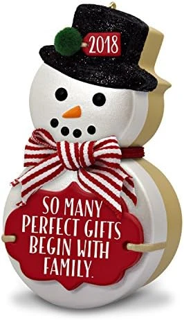 Hallmark Keepsake Christmas Ornament 2018 Year Dated, Granddaughter Snowman 4 Hallmark Keepsake Christmas Ornament 2018 Year Dated, Granddaughter Snowman - Image 4