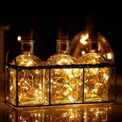 Ariceleo Wine Bottles String Lights, 24 Packs Micro Artificial Cork Copper Wire Starry Fairy Lights, Battery Operated Lights For Bedroom, Parties, Wedding, Decoration(24 Packs 2m/7.2ft Warm White) 16 Ariceleo Wine Bottles String Lights, 24 Packs Micro Artificial Cork Copper Wire Starry Fairy Lights, Battery Operated Lights For Bedroom, Parties, Wedding, Decoration(24 Packs 2m/7.2ft Warm White) -Department 56 Shop 511djafSs9L