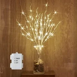 BAOLITVINE Birch Branch Lights With Timer Battery Operated 100 LED Fairy Lights, Lighted Willow Branches For Home Bedroom Fireplace Christmas Decoration Inside Outdoor 15 BAOLITVINE Birch Branch Lights With Timer Battery Operated 100 LED Fairy Lights, Lighted Willow Branches For Home Bedroom Fireplace Christmas Decoration Inside Outdoor -Department 56 Shop 511rvyrmofL. AC