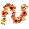 DearHouse Fall Maple Leaf Garland - 6ft/Piece Artificial Berries Sunflower Pine Cones Pumpkin Autumn Garland Decoration For Wedding Party Thanksgiving Dinner Fireplace Door Backdrop Decor -Department 56 Shop 511squnz4kL