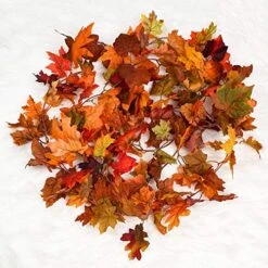 Lvydec 2 Pack Fall Maple Garland - 5.9ft/Piece Artificial Fall Foliage Garland Colorful Autumn Decor For Home Wedding Party (Mixed Color) 19 Lvydec 2 Pack Fall Maple Garland - 5.9ft/Piece Artificial Fall Foliage Garland Colorful Autumn Decor For Home Wedding Party (Mixed Color) -Department 56 Shop 511trGj1FfL